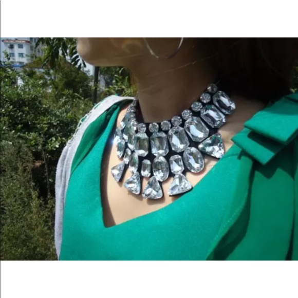 Fashion statement rhinestone crystal black ribbon - Picture 2 of 7